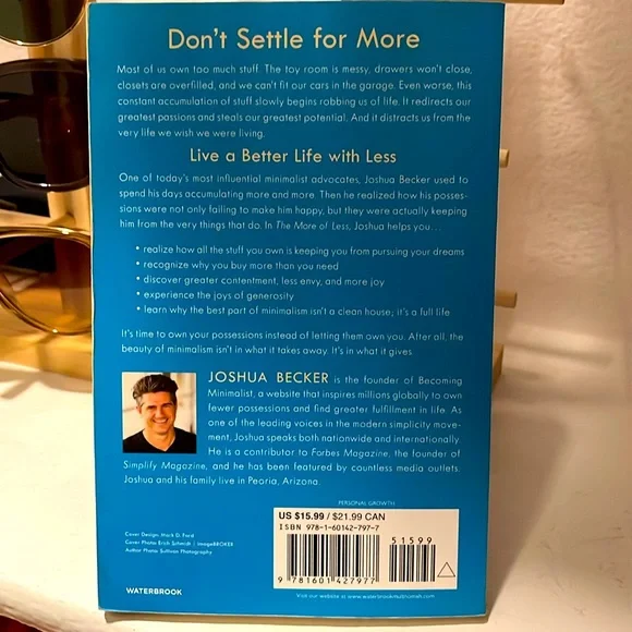 “The More of Less”
Book by Joshua Becker - Picture 3 of 4